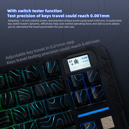 Sikakeyb Castle Hm80 He Anodized black Gaming Aluminum Magnetic Keyboard