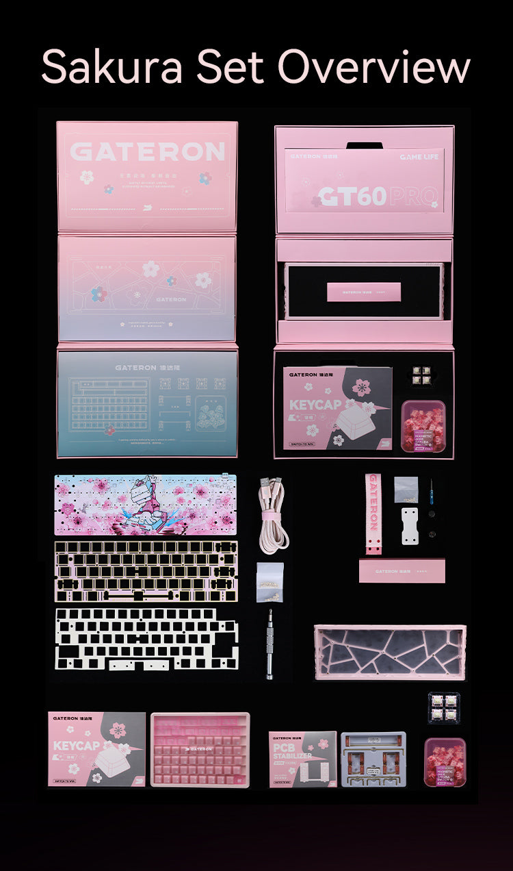 GATERON X Sikakeyb Sakura Collab Limited Edition Set