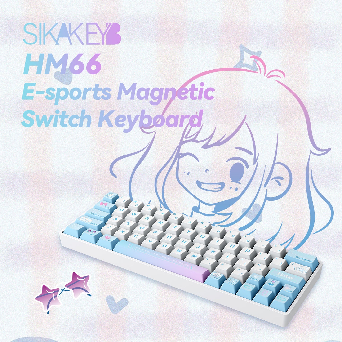 Sikakeyb Castle HM66 66 Keys 60% Magnetic Keyboard