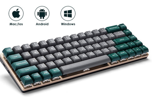 Sikakeyb Magnetic Keyboard Custom Keycap Set Doubleshot Pbt (Fog pine)Greenish grey