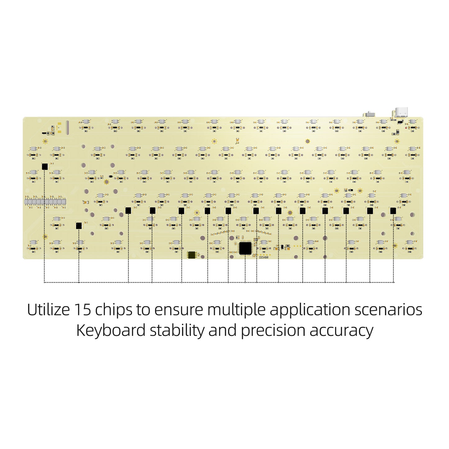 Sikakeyb Castle Hm80 He Electrophoresis white Gaming Aluminum Magnetic Keyboard