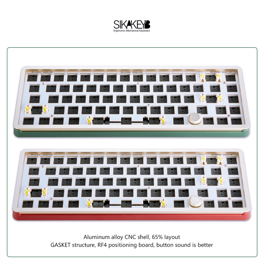 Sikakeyb Sk6 Castle 68 Key %65 Knob Mechanical Keyboard Kit