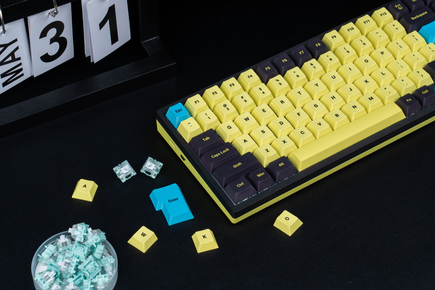 Sikakeyb Castle Ck75 Yellow 83 Keys 75% Magnetic Keyboard