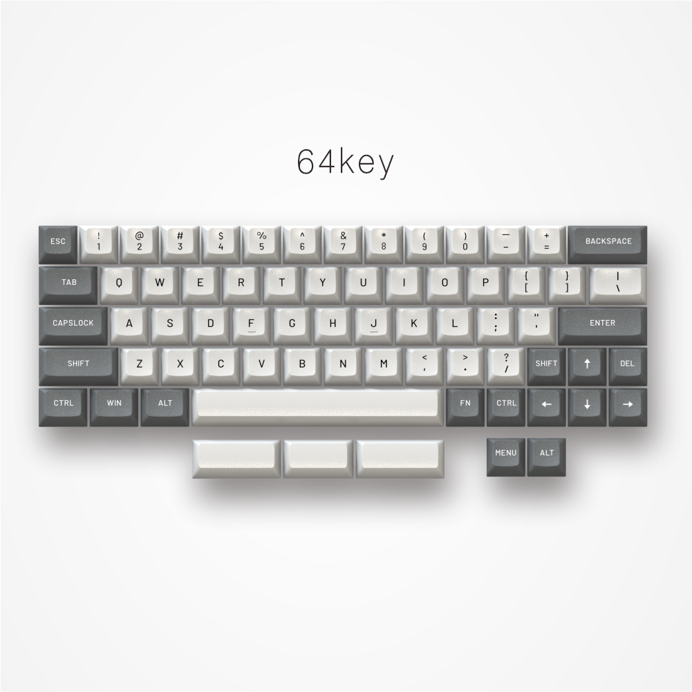 Sikakeyb Magnetic Keyboard Custom Keycap Set Doubleshot Pbt (Pale)Greenish white