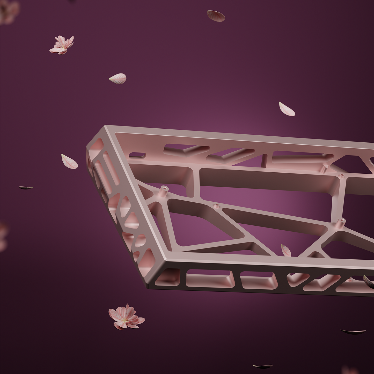 Sikakeyb Sakura Limited Edition Aluminum Keyboard GT-60 Case