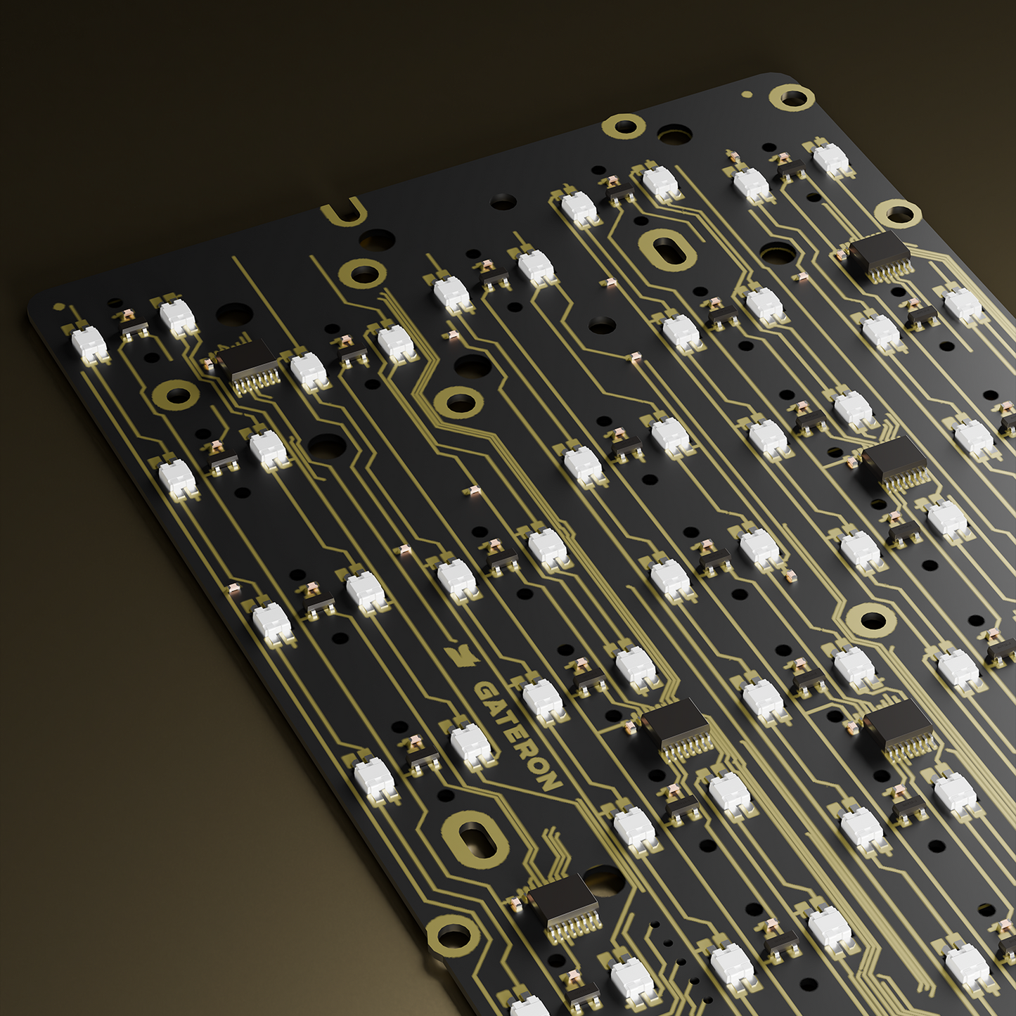 GATERON GT60 Ultra HE Magnetic Keyboard PCB - Dual LED Glow PCB