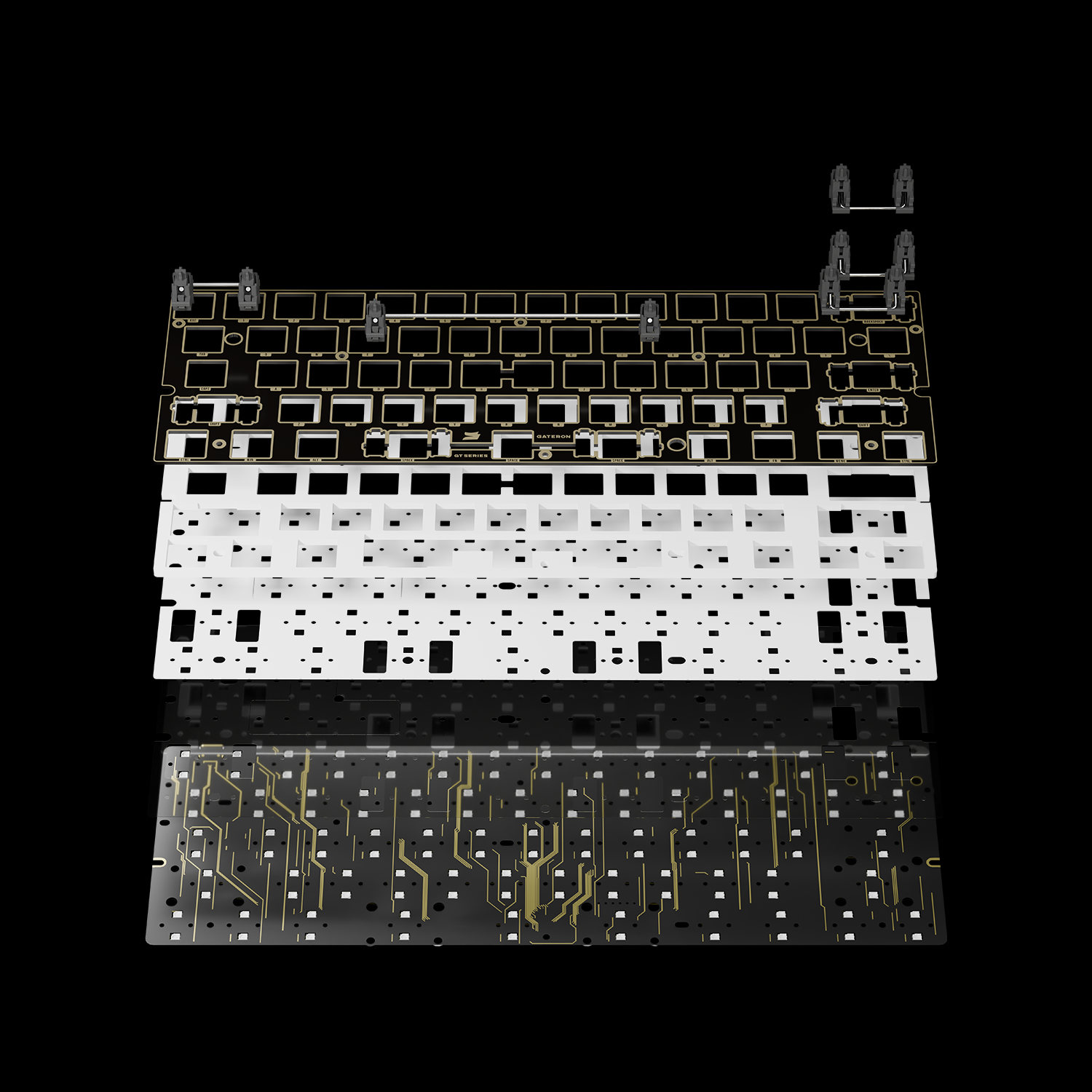 GATERON GT60 Ultra HE Magnetic Keyboard PCB - Dual LED Glow PCB