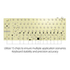 Sikakeyb Castle Hm80 He Elektrophorese weiß Gaming Aluminium Magnetische Tastatur