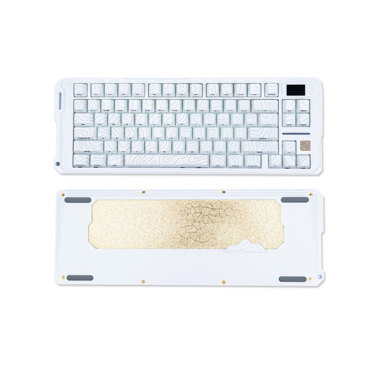 Sikakeyb Castle Hm80 He Elektrophorese weiß Gaming Aluminium Magnetische Tastatur