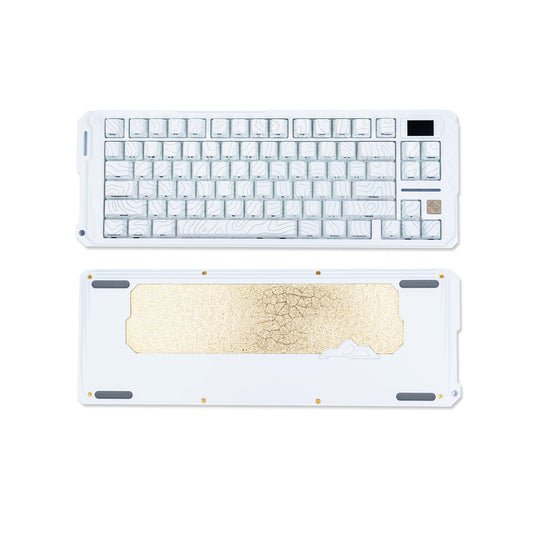 Sikakeyb Castle Hm80 He Elektrophorese weiß Gaming Aluminium Magnetische Tastatur