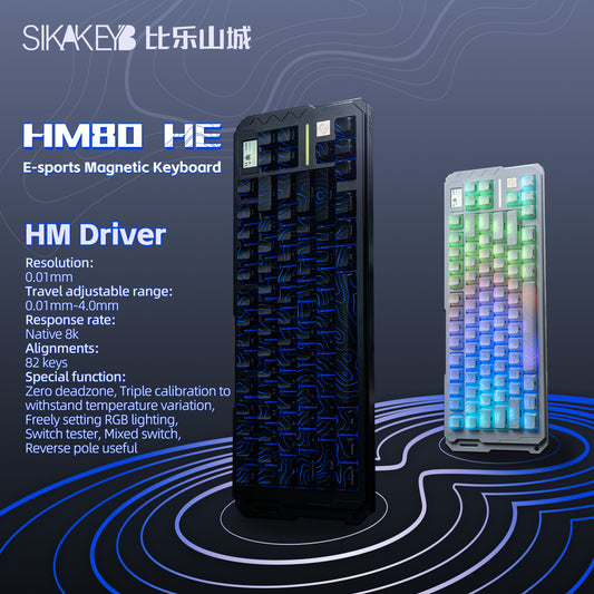 Sikakeyb Castle HM80HE Gaming Aluminum Magnetic Keyboard