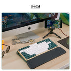 Sikakeyb Magnetic Keyboard Custom Keycap Set Doubleshot Pbt （Lime mint）Greenish white