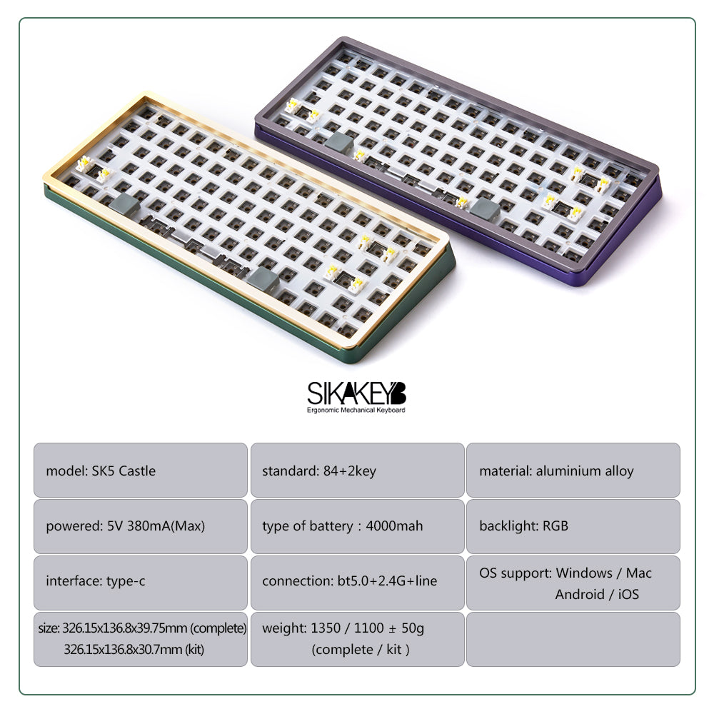 Sikakeyb SK5 Castle 75% Mechanical Keyboard Kit
