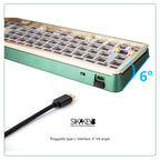 Sikakeyb Sk6 Castle 68 Key %65 Knob Mechanical Keyboard Kit