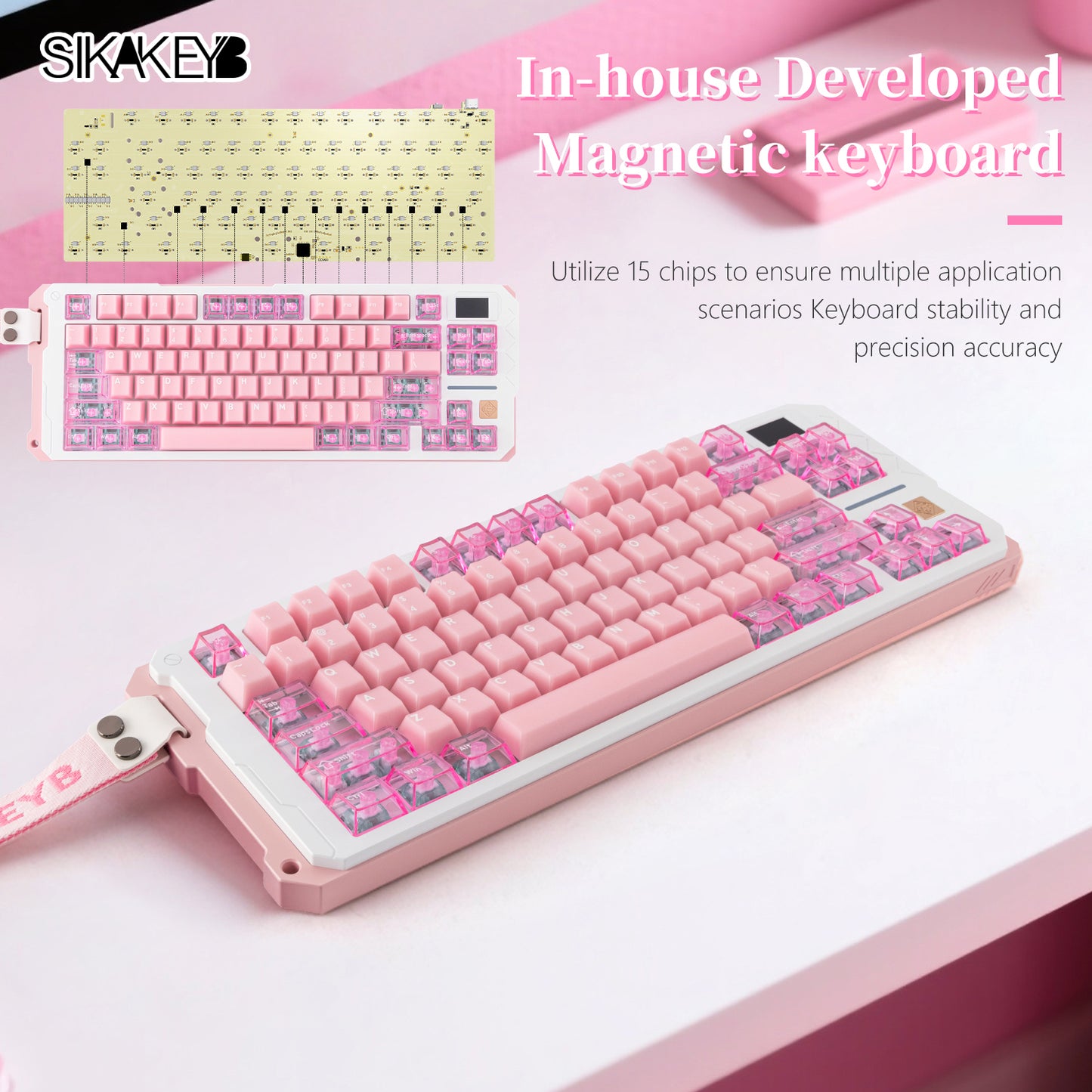 Sikakeyb Castle Hm80 He Esports Games Aluminum Magnetic Keyboard