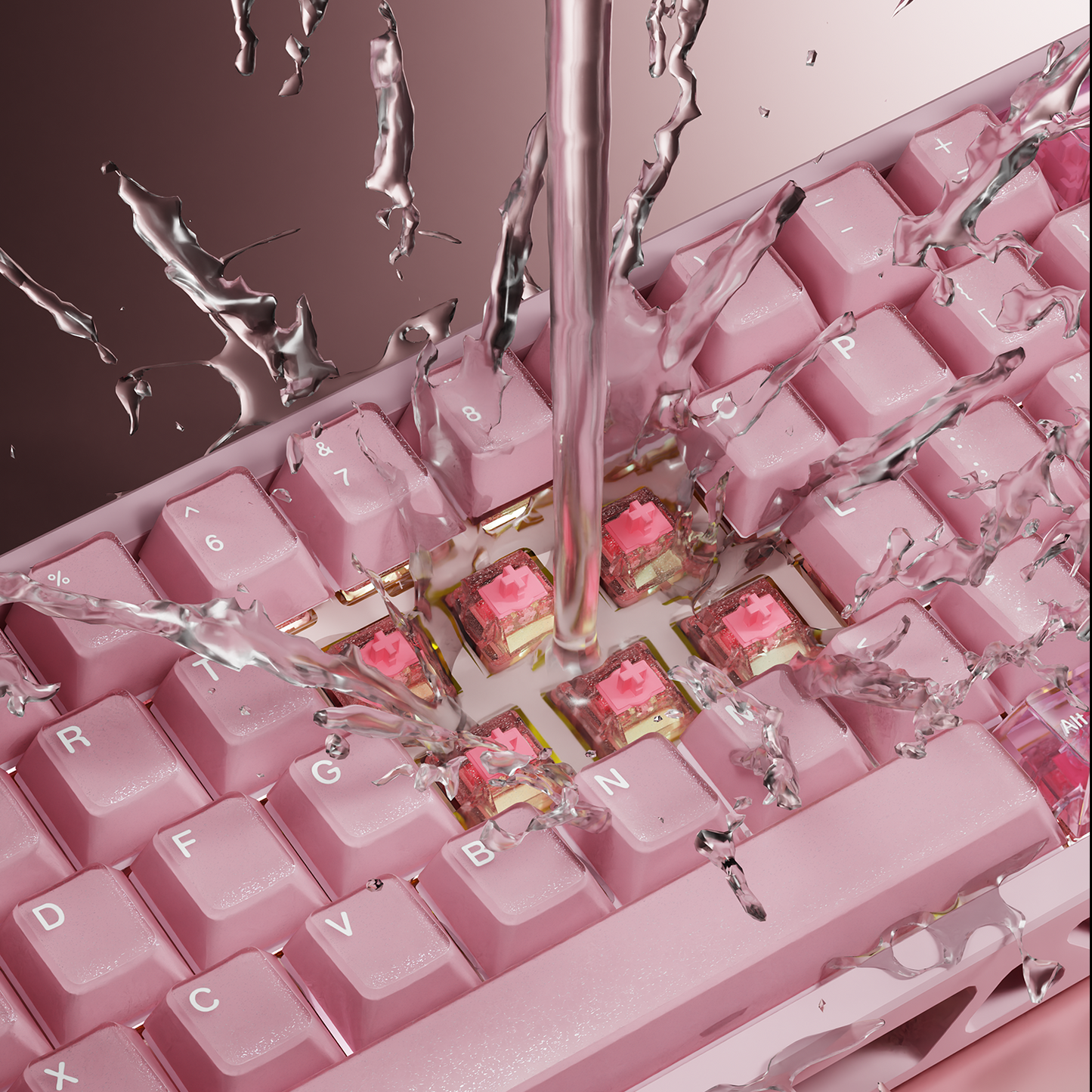 Sikakeyb x Gateron FORT68 Sakura Collab Limited GT68 Ultra PCB Edition Set