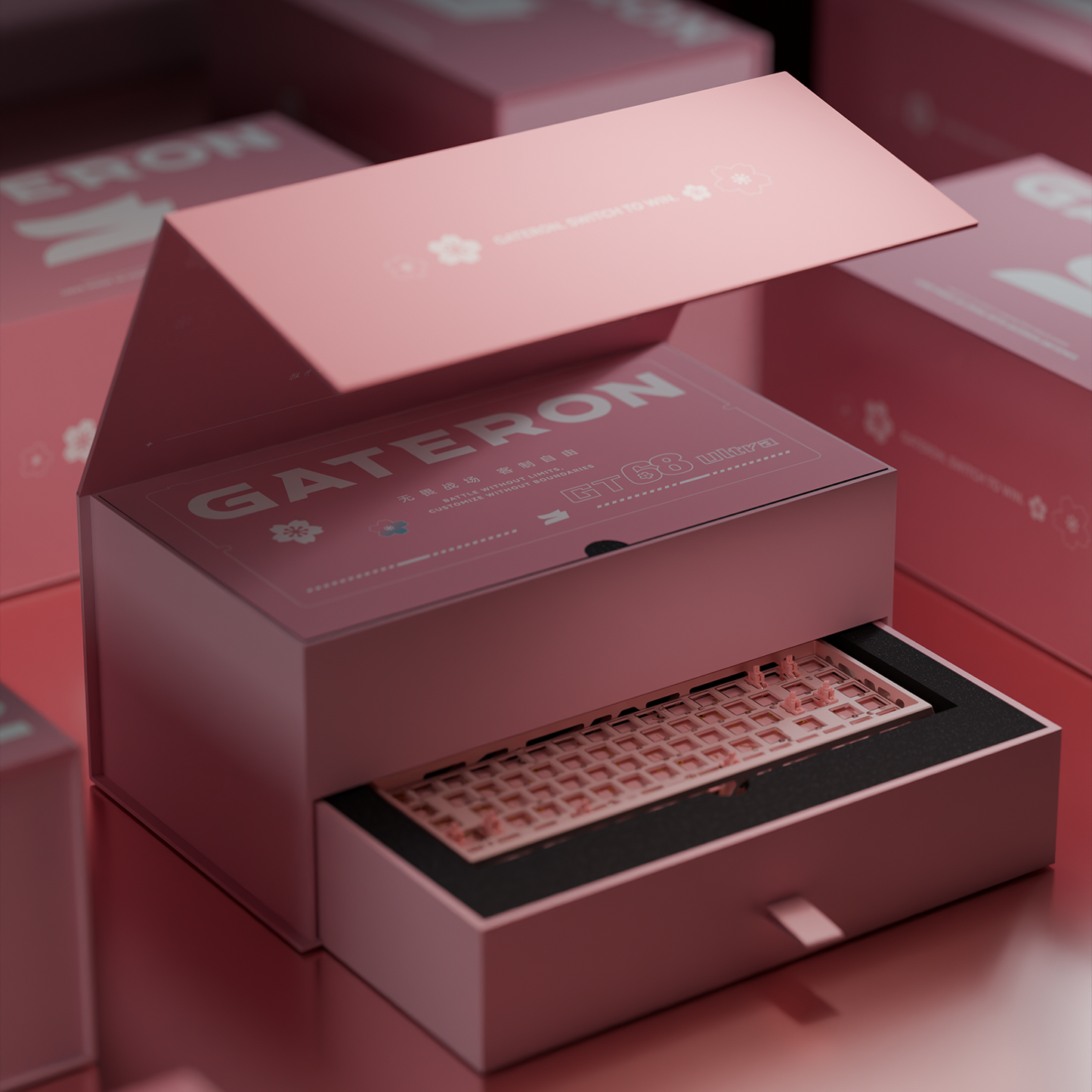 Sikakeyb x Gateron FORT68 Sakura Collab Limited GT68 Ultra PCB Edition Set